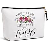 30th Birthday Gifts for Women Friendship Best Friend Gift Ideas for Women Wife Sister Bestie Funny Makeup Bag Travel Toiletries Bags Making the World A Better Place Since 1996 Bday Gift from Mom