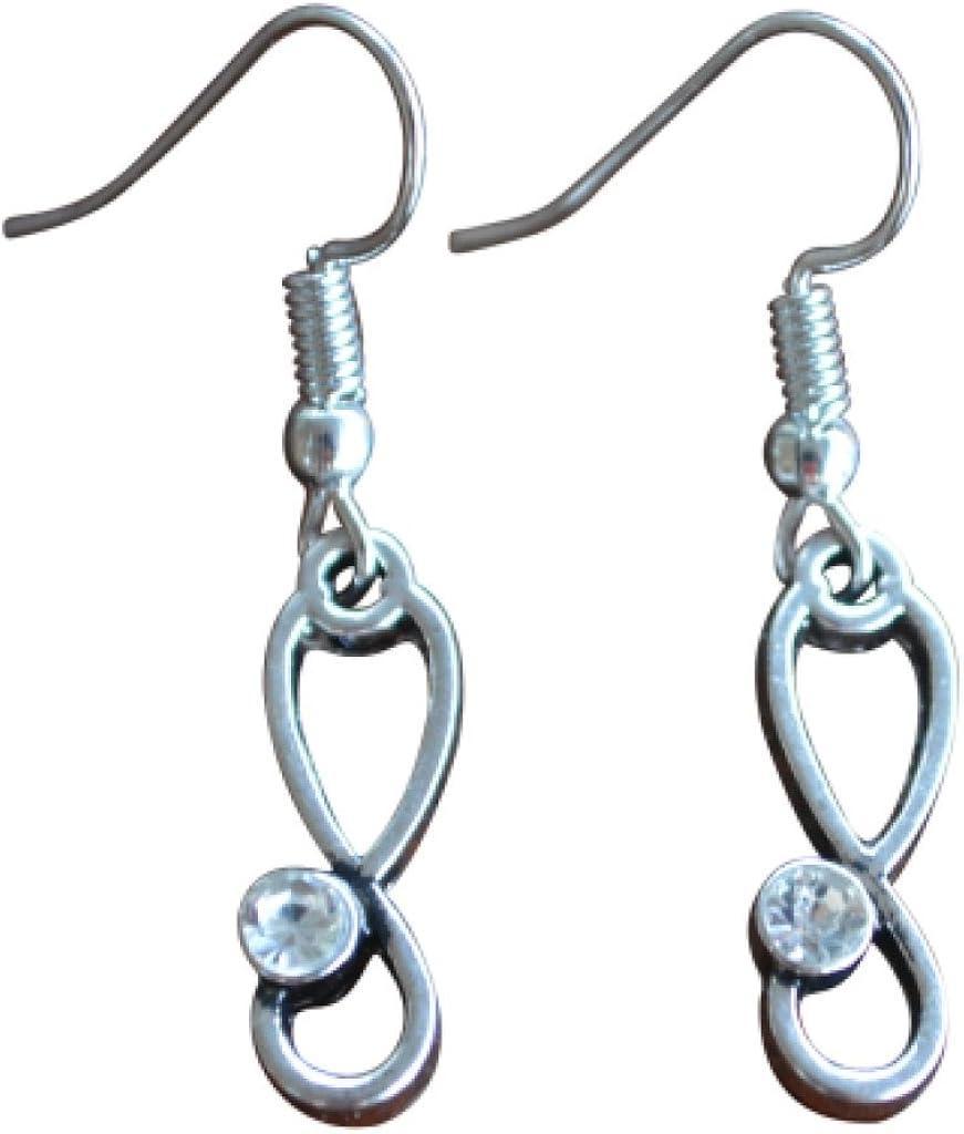 Infinity Collection Nurse Charm Earrings, Stethoscope Earrings, Medical Jewelry