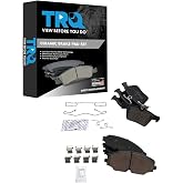 TRQ Front and Rear Brake Pad Set Ceramic | For 2018-2021 Volkswagen Atlas 2020 Atlas Cross Sport