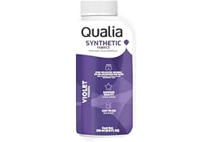Qualia Synthetic Fabric Dye, Easy to Use, Perfect for Synthetic Fabrics: Polyester, Spandex, Nylon, and More, Ultra-Concentrated Colors for Vibrant Results, Violet, 1 Pack