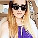 SojoS® Fashion Classic Celebrity Bold Thick Womens Ladies Cat Eye Sunglasses SJ2939 With Black Frame/Red Revo Lens