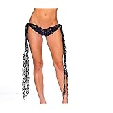 BODYZONE womens Ribbon Tie Lace Short