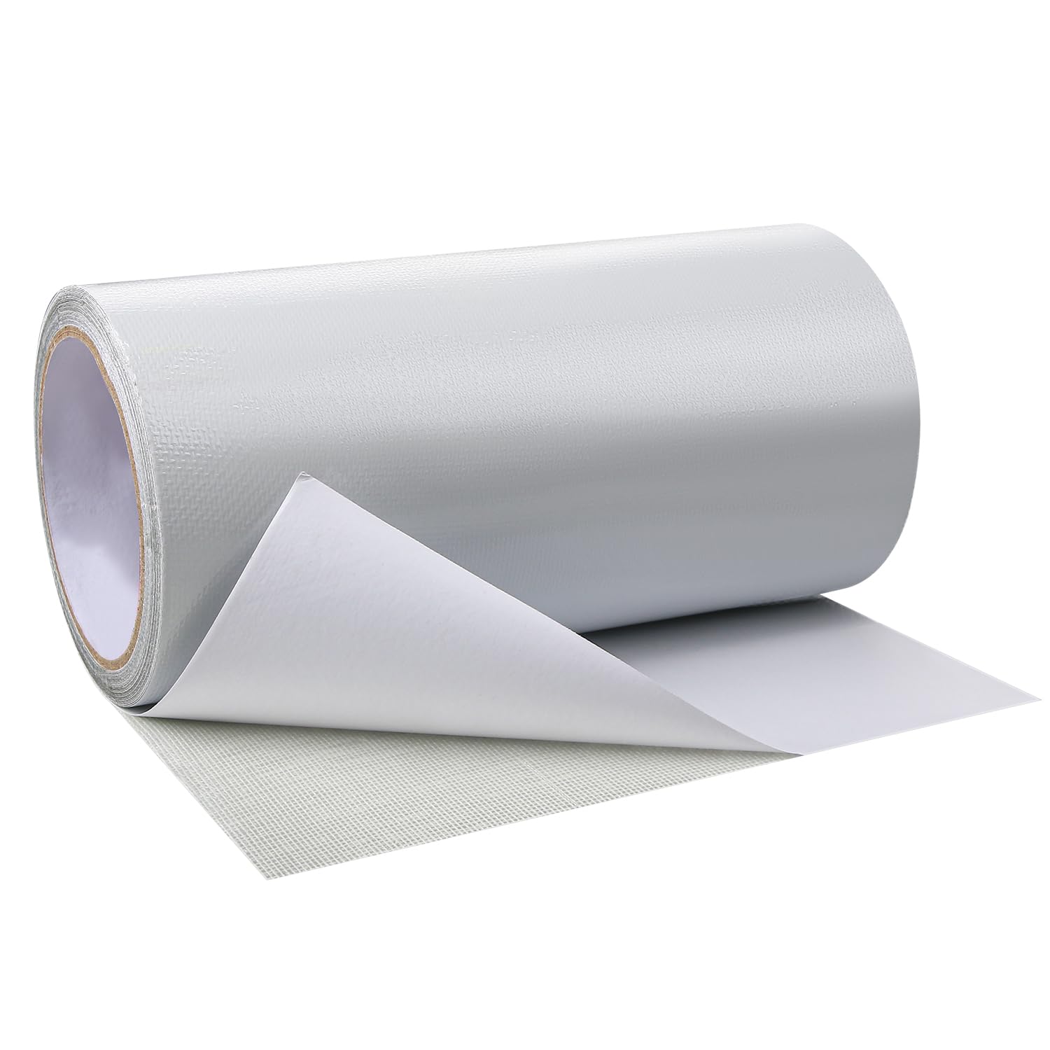 Hosifiy PVC Tarpaulin Tape, 8m x 20cm PVC Tarpaulin Repair Tape for PVC Coated Parasol, Truck Tarpaulin, Nylon, Tent, Awning Fabric White