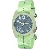 BERTUCCI DX3 Plus Watch | Vintage Drab w/White Dial/Super Luminous case- #357 Glow w/Vintage Drab Dash Line Band