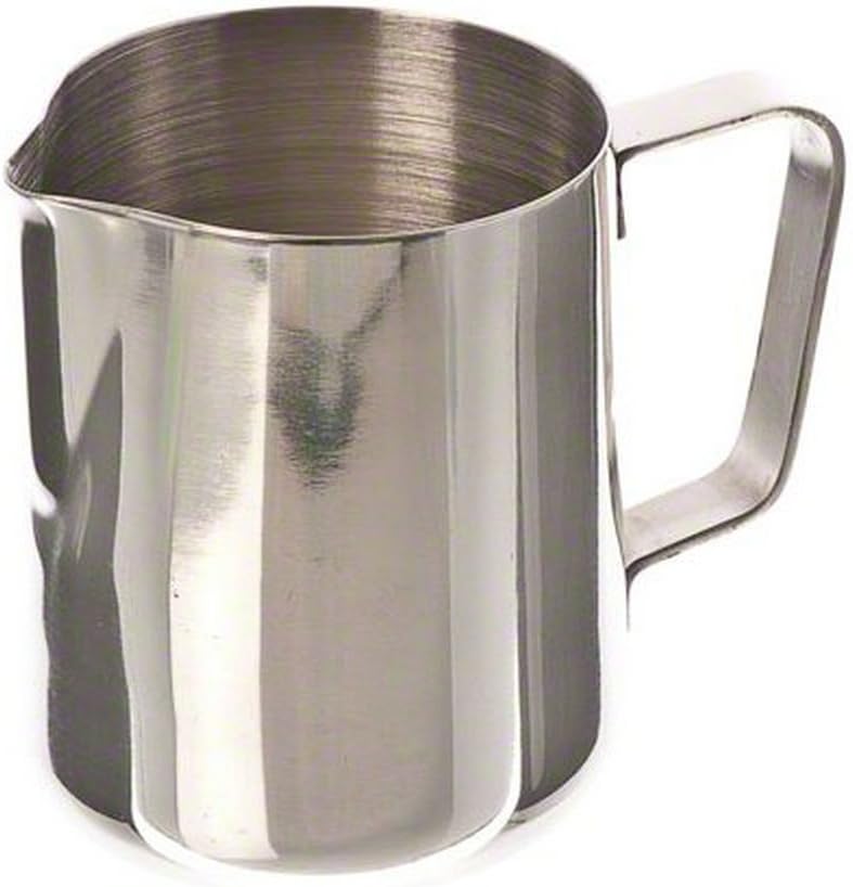 LAAT Milk Jug Fancy Milk Stainless Steel Milk Cup Coffee Frothing Tea Milk Latte Jug Milk Frothing Pitcher for Coffee/Latte Frothing Milk- 600ML