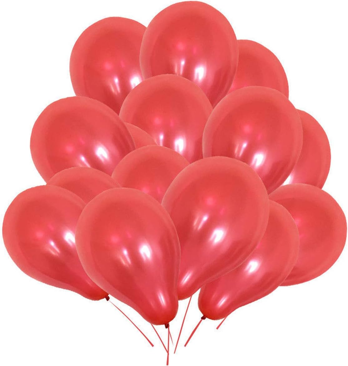 Trimming Shop 10 Inch Premium Latex Balloons, Thick Strong Red Party Balloons for Birthday Decorations Wedding, Baby Shower - Image 3