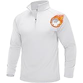 MAGCOMSEN Men's Quarter Zip Pullover Long Sleeve Sweatshirts Fleece Lined Golf Pullover Thermal Gym Workout Tops