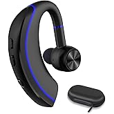 NANAMI Bluetooth Headset, Bluetooth Earpiece V5.0, 320Hrs Ultralight Headphones with Rotatable Mic, Hands-Free Earphones, Noise Cancelling, in-Ear Earbuds for iPhone Android Cell Phone/Laptop/Trucker