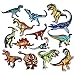 Coopay 14 Pieces Dinosaur Iron on Patches Embroidered Motif Applique Assorted Size Decoration Sew On Patches for DIY Jeans Jacket, Clothing, Handbag, Shoes, Caps