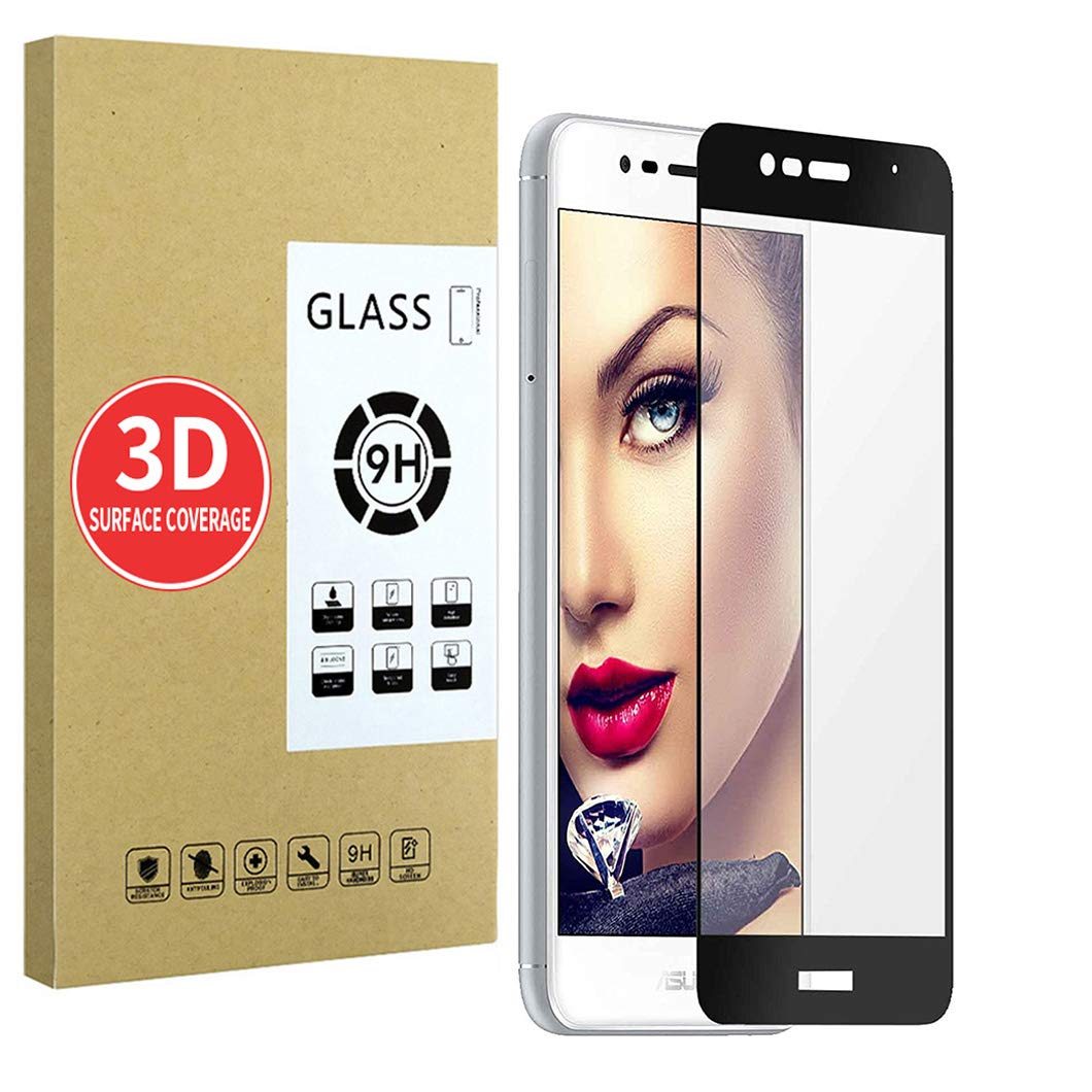 X-Dision Screen Protector Compatible with Zenfone 3 5.2 ZC520TL [Black],[High Definition][Sensitive Response],3D Tempered Glass,[ Bubble-free Installation][Clear Scratch-Resistant]