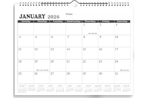 2026-2027 Calendar - Wall Calendar 2026 Run from January 2026 until June 2027, 11.5'' x 14.5'', Canadian Holidays, Twin-Wire 