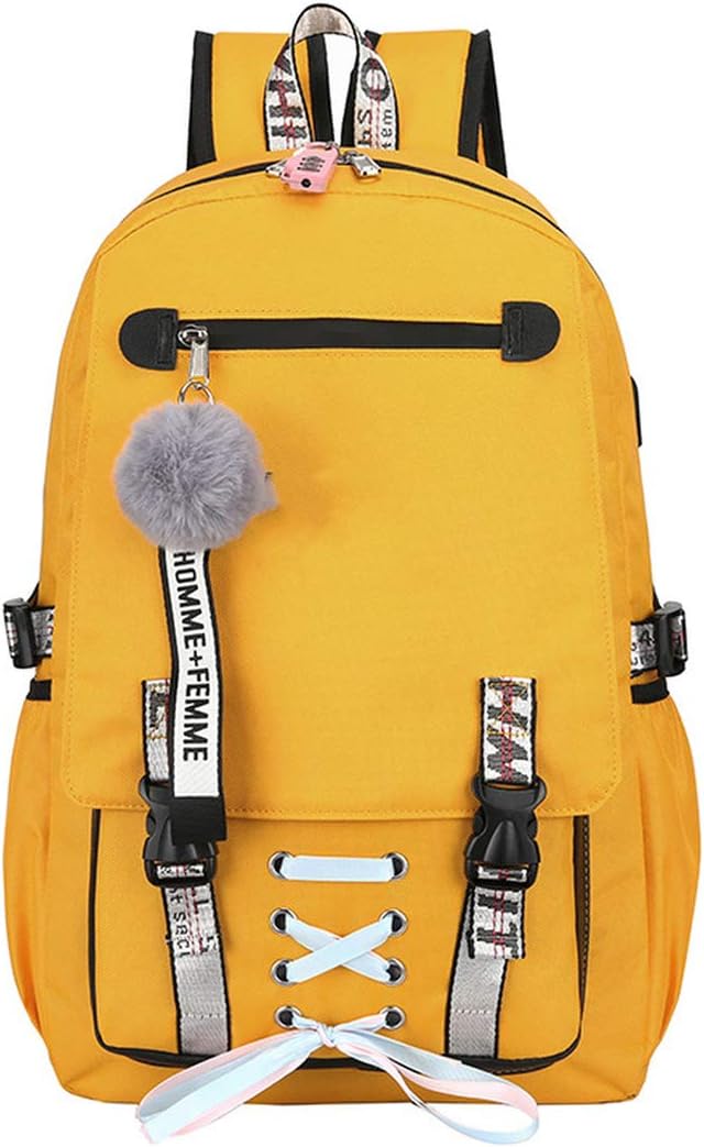 yellow school bag