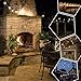 Enbrighten Classic Warm White String Lights, 24ft Black Cord, 12 Shatterproof Acrylic Bulbs, Weatherproof, Outdoor String Lights, 31662