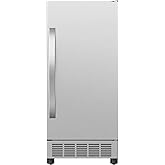 EdgeStar IB450SSP 50 lb. 15 Inch Wide Undercounter Clear Ice Maker with Drain Pump