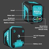 Kiprim Green Laser Level LV8 with Adjustable Brightness Self Leveling Pulse view 2
