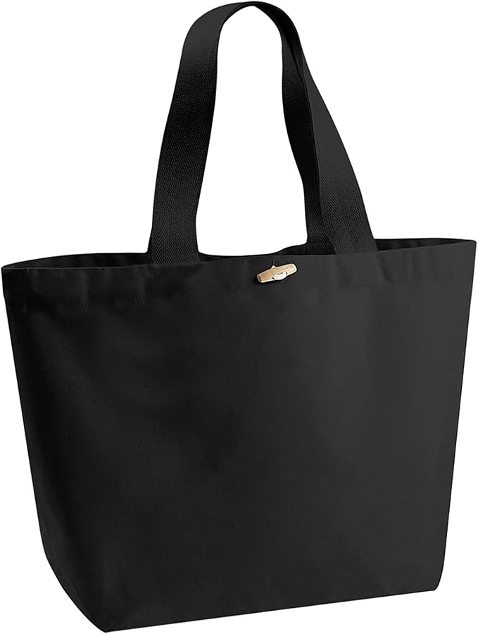 Westford Mill Organic XL Tote Bag (One Size) (Black) Amazon.co.uk