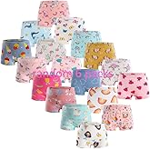 Allmeingeld Girls' Colourful Panties Assorted Pattern Cotton Random 6 Pack for 1-13 Years