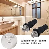 Mclcvp7re 4 Pack Universal Toilet Seat Screws Hinges Bolts Fittings Black view 6