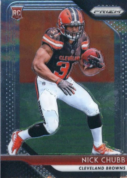 nick chubb jersey card