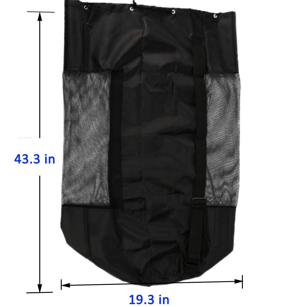 Extra Large Ball Bag,Mesh Professional Equipment Bags,Heavy Duty Drawstring Cord Closure with
