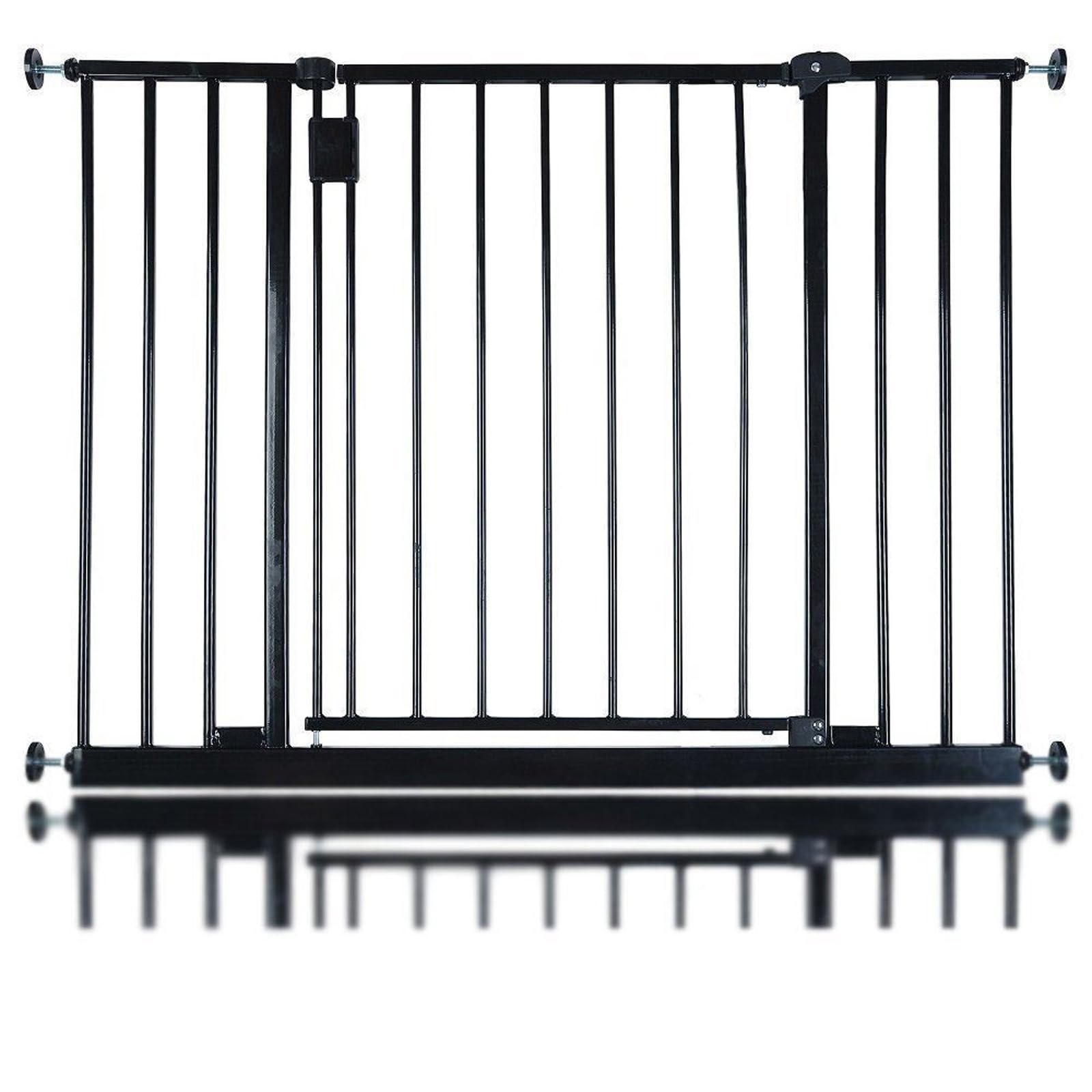 Safetots Extra Wide Hallway Gate, 97cm - 103cm, Black, Pressure Fit Baby Gate, Safety Barrier for Hallways and Wide Spaces, Easy Installation