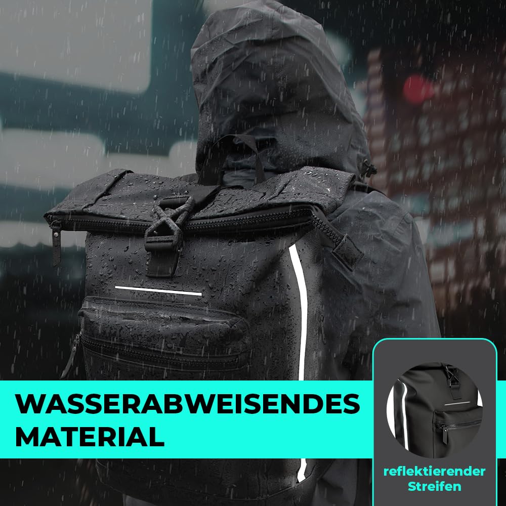 LANGENBERG Trenton 2.0 Rollup Rucksack (Dunkel) 2