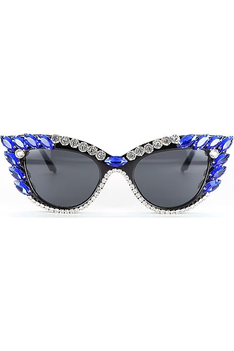rhinestone swarovski crystal retro cat eye sunglasses