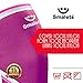 Smalets Knee Sleeves Only for Women 5 mm Neoprene Compression Support for Weightlifting & Powerlifting, Crossfit & Squats – Knee Brace for The Best Running - 15 Months Warranty– Pink, S