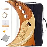 Davrock moon-shaped lyre harp Humanized Design Of