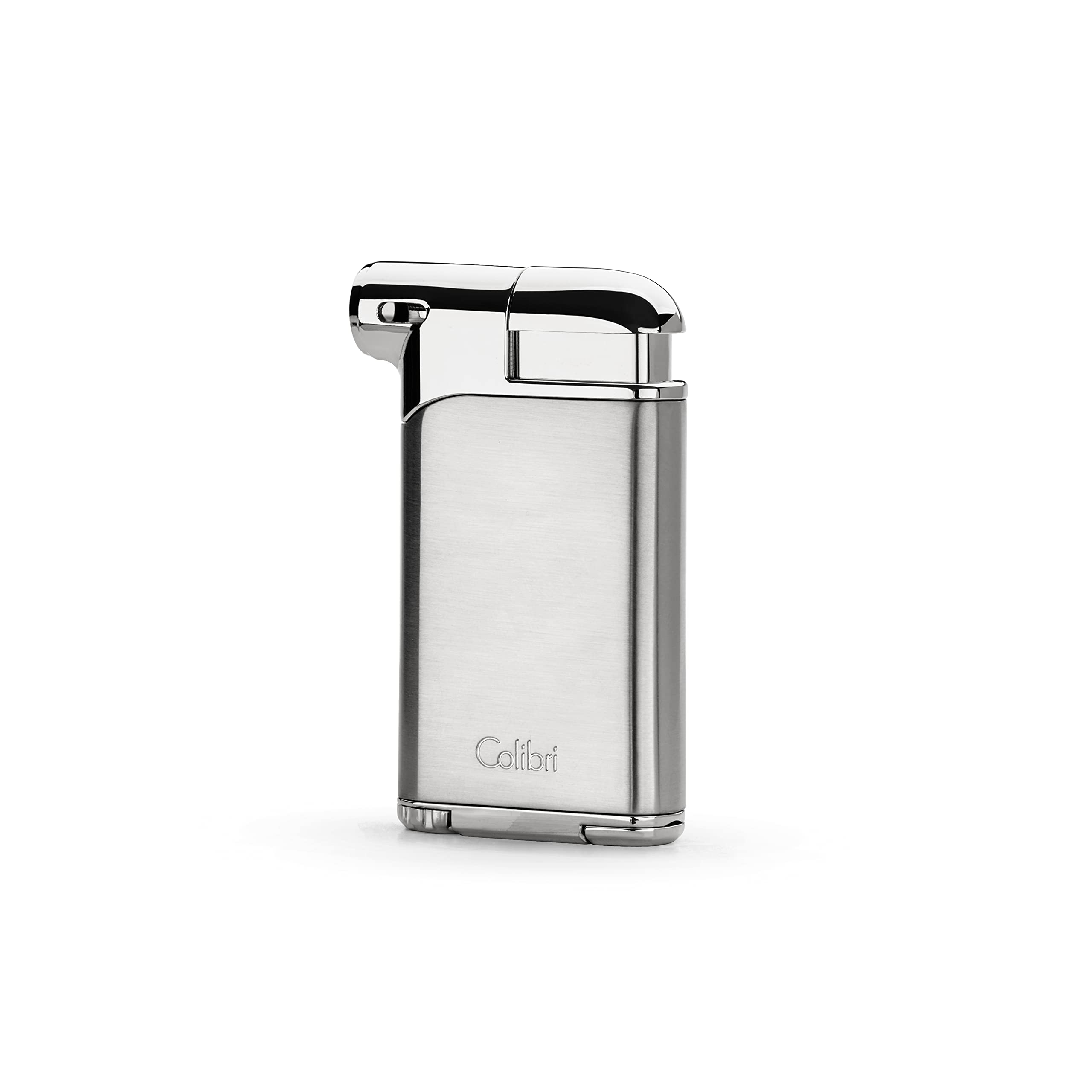 Colibri Pacific Soft Flame Lighter | Pipe Lighter | Premium metal construction | Works With Butane (Is Not Included) | Nice Elegant Gift Box | Two Year Warranty