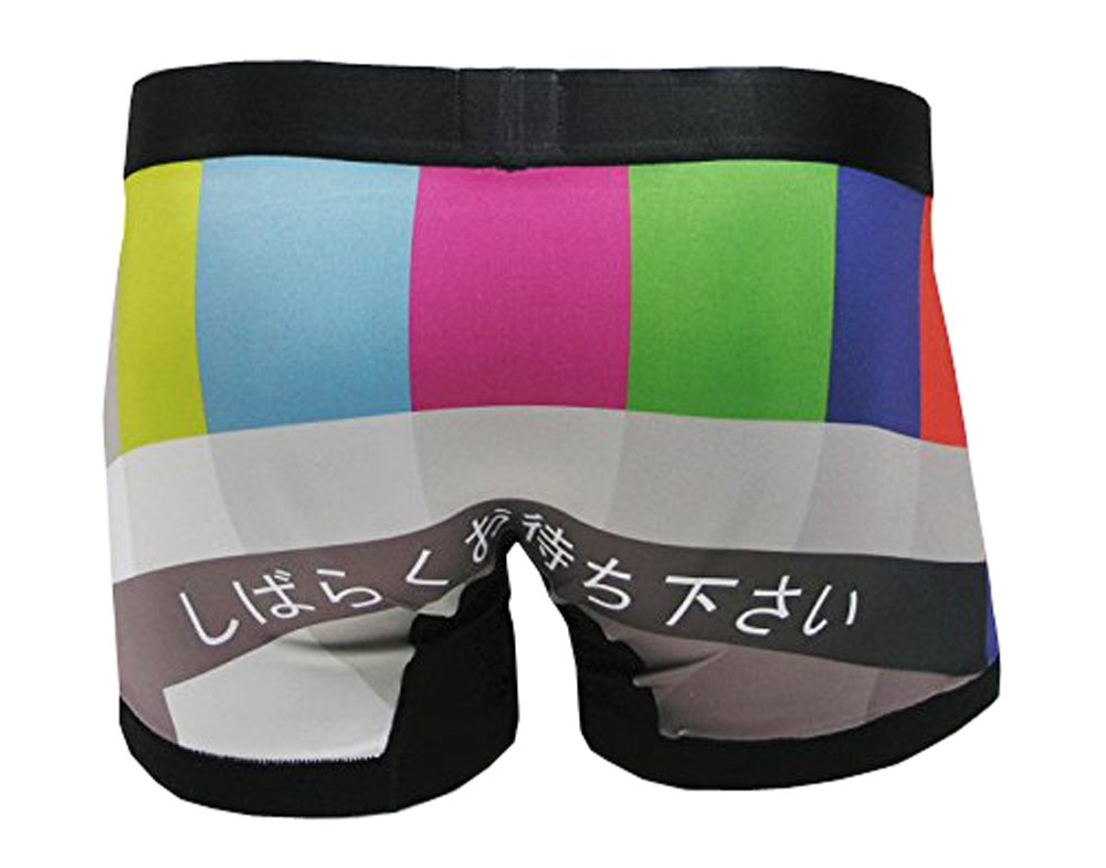 ボクサーパンツ【ReDemon】テレビ しばらくおまちください 面白 放送中止下着【ユニセックス】 (M)