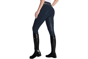 DMVOD Women's Horse Riding Pants Active Silicon Grip Full Seat Breeches for Women Equestrian Pants