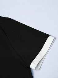 Remidoo Womens Crew Neck Tops Contrast Binding