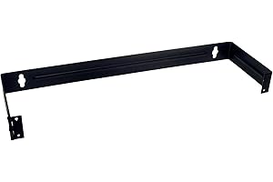 InstallerParts 1U Hinged Wall Mount Bracket for 12/24 Port Patch Panel -- 19 inch Wide -- Wall Mount Bracket for Data Network or Phone Terminations -- Includes Mounting Screws -- Lifetime Warranty