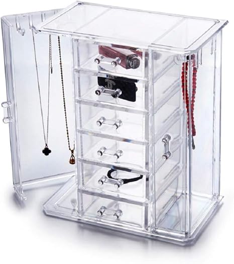 Amazon Anberotta コスメボックス アクセサリー収納 化粧品収納ケース 卓上マルチ収納 ラック アクリル製 ジュエリー ネックレス収納 引き出し 透明 小物入れ 大容量 J85 透明 ジュエリー収納 オンライン通販 Amazon Anberotta コスメボックス アクセサリー収納 化粧品収納ケース 卓上マルチ収納 ラック アクリル製 ジュエリー ネックレス収納 引き出し 透明 小物入れ 大容量 J85 透明 ジュエリー収納 オンライン通販