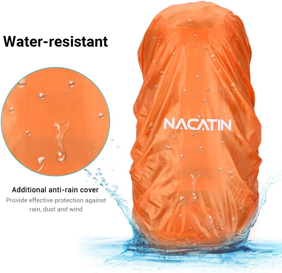 NACATIN Internal Frame 70L Backpack Water-Resistant Hiking Daypack Backpacks : Sports & Outdoors