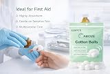 1ABOVE Pack of 120 Cotton Wool Balls Super Soft 100% Pure Cotton view 5
