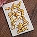 Mini Curlicues Scroll Lace Fondant Silicone Mold Cake Decorating Tools Cupcake Chocolate Gumpaste Clay Candy Molds (Style 1)-Small