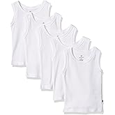 HonestBaby Unisex-Baby Sleeveless Muscle T-Shirts 100% Organic Cotton for Infant Baby and Toddler Boys, Girls