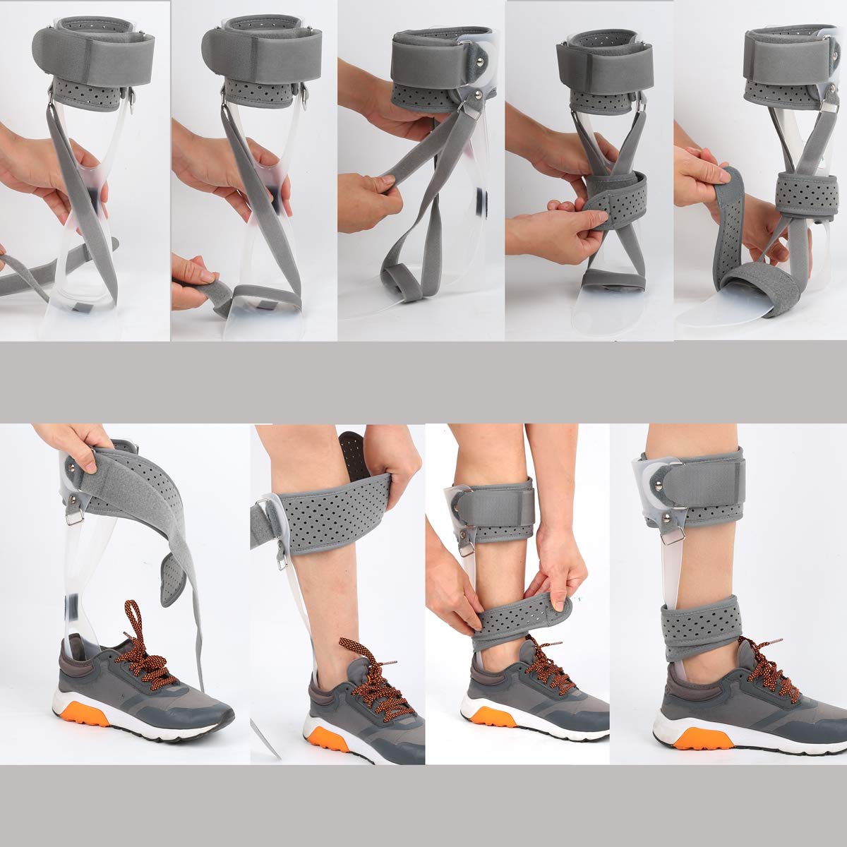 Foot Drop Splint, 3 in 1 AFO Ankle Orthosis Foot Drop Brace Orthopedic
