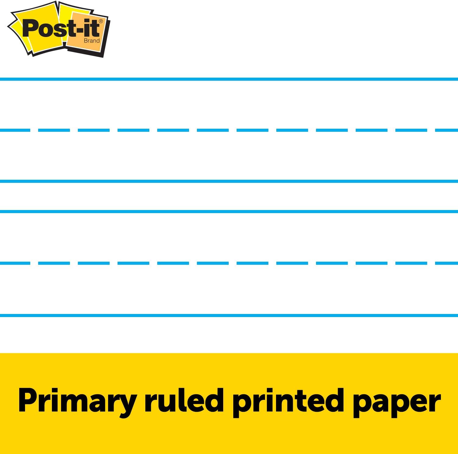 Post-it Super Sticky Tabletop Easel Pad, 20 x 23 Inches, 20 Sheets/Pad, 1 Pad (563PRL), Portable White Premium Self Stick Flip Chart Paper with Primary Lines, School Paper, Built-in Easel Stand : Post It Table Top Easel : Office Products