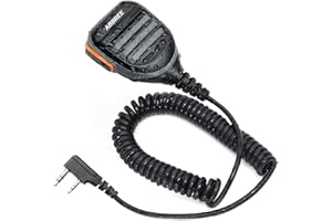 ABBREE AR-780 Radio Microphone Speaker Mic Ham Radio Accessories, Remote Shoulder Mic for Baofeng BF-F8HP Pro UV-5R Mini 5RM DM32 UV32 AR-152 UV-21R K5PLUS GM-15 Pro UV-5G Plus Quansheng UV-K5 8