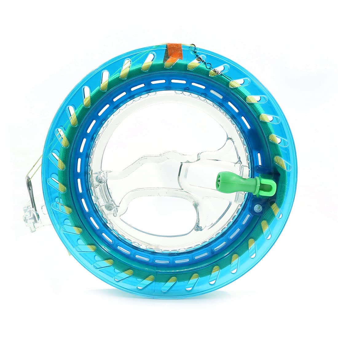 9KM DWLIFE 15cm Lockable Kite Reel Winder with 150m Kite String，ABS Plastic Kites Line Spool Wheel for Single Line/Delta/Pocket Kite,Smooth Rotation Tool Flying Accessories Easy to Handle