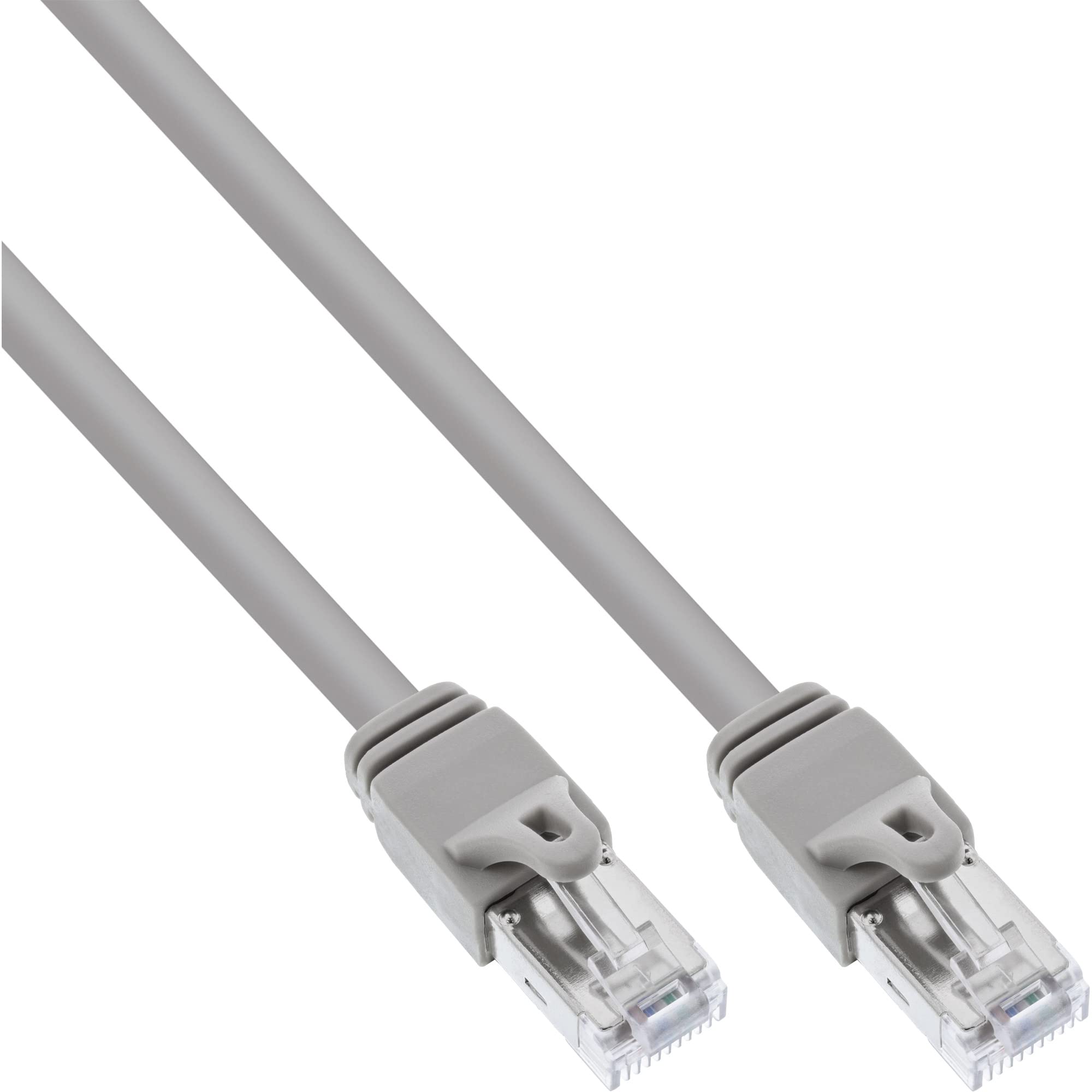InLine® Patch Cable, S/FTP (PiMf), Cat.6 Certified Ethernet Cable, 250MHz, PVC, Copper, Grey, 0.3 m