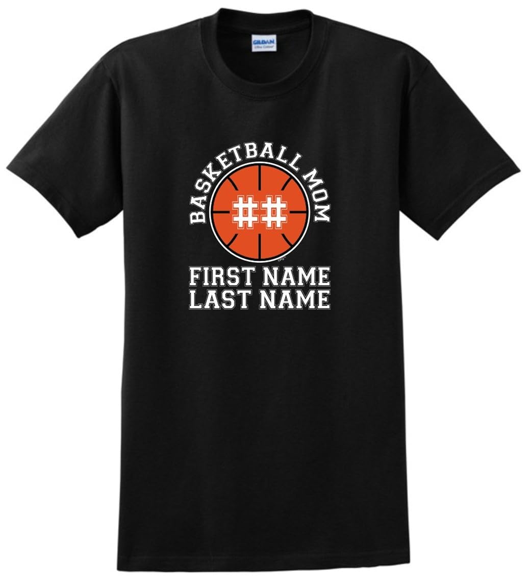 Personalized Basketball Mom Enter Name Number T Shirt Stellanovelty