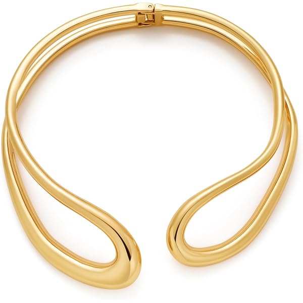 Amazon.com: MYCUTEY Gold And Silver Choker Necklace For  display picture 1