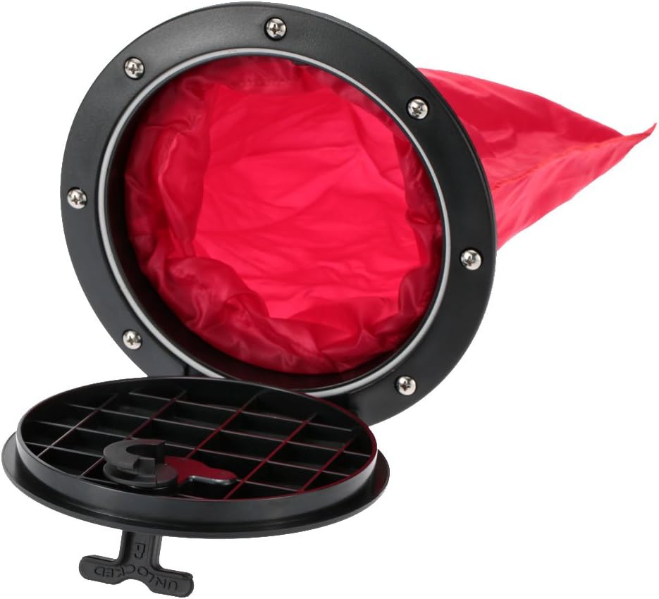 The Single Mom 20.5cm Outer Diameter Deck Plate with Storage Bag Boat Hatch Cover Kit for Boat Kayak ML1553