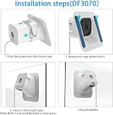 HOLACA Camera Mount Glass Window Mount for Blink Mini 2, 20° Downward view 5