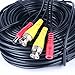 Prosshop 150ft Video Power Security Camera Cables Pre-made All-in-One Extension Wire Cord with BNC RCA Connectors for CCTV Surveillance Camera DVR System Black