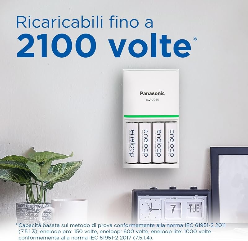- Batterie Ricaricabili AAA (Confezione da 8) - 800 mAh NiMH